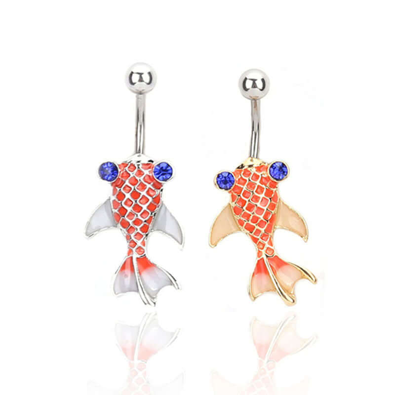 belly rings, belly piercing, belly button piercing, belly button rings, titanium belly ring, fish belly ring