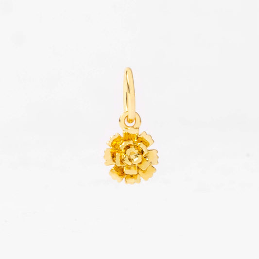 18k Gold Birth Flower Charm & Pendant