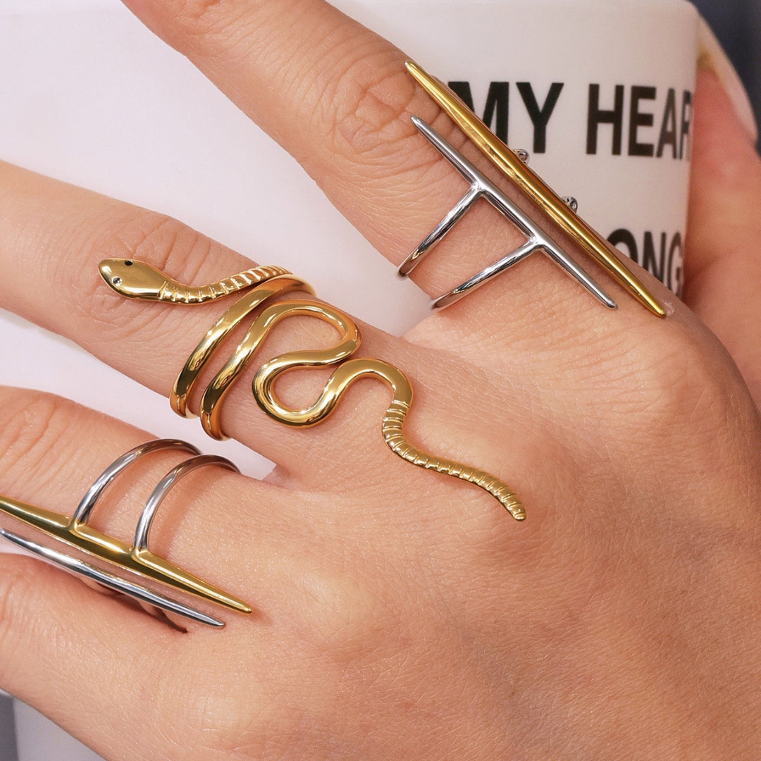 Versatile Irregular Geometry Titanium Ring