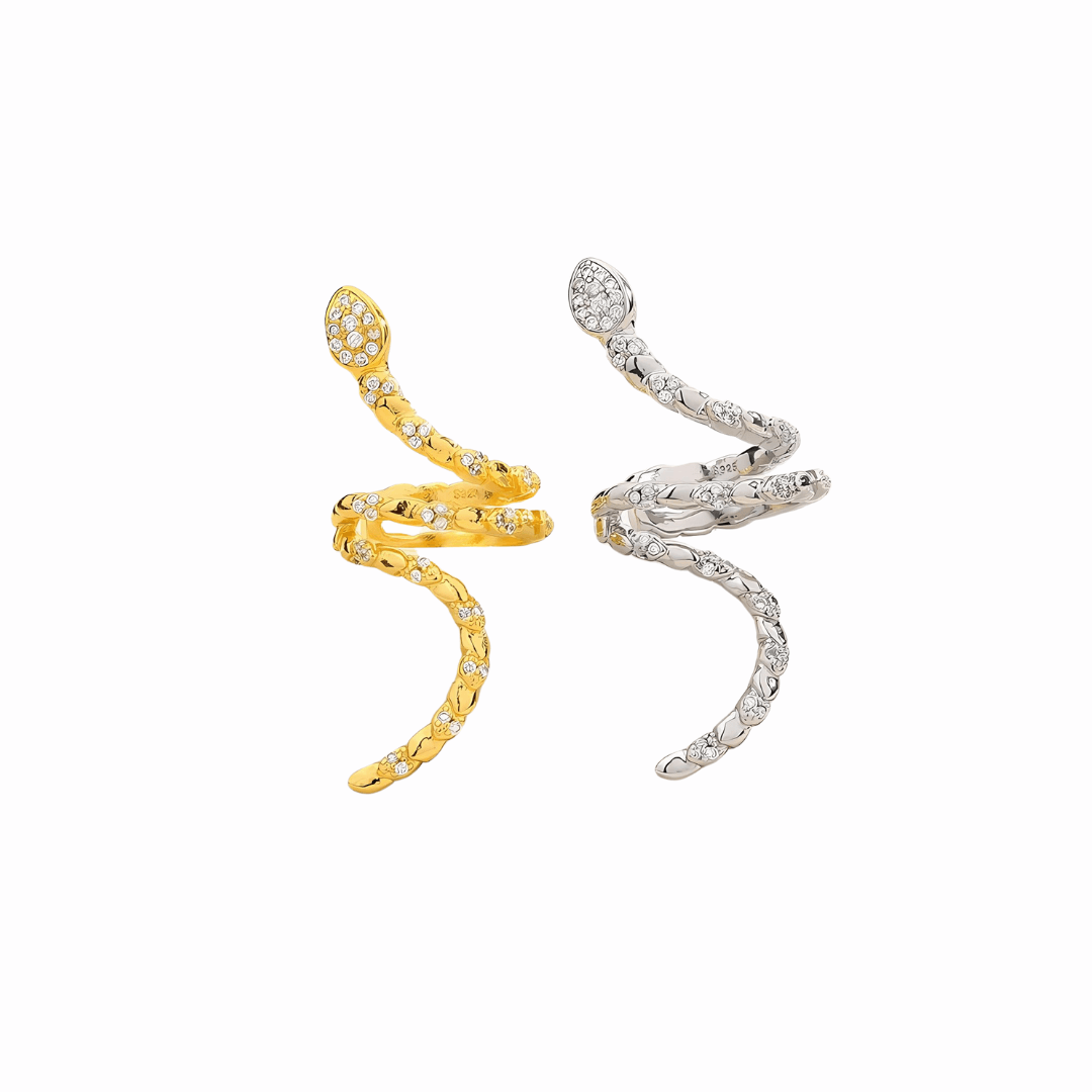 Stylish Silver Snake Ear Cuff