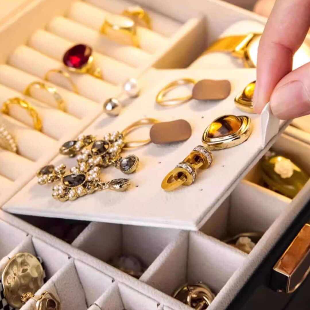 3 Layer Waterproof Necklace Ring Jewelry Organizer Box