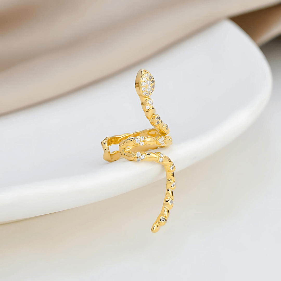 Stylish Silver Snake Ear Cuff