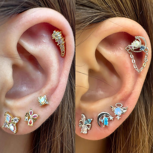 20G Galaxy Star Helix Piercing Stud