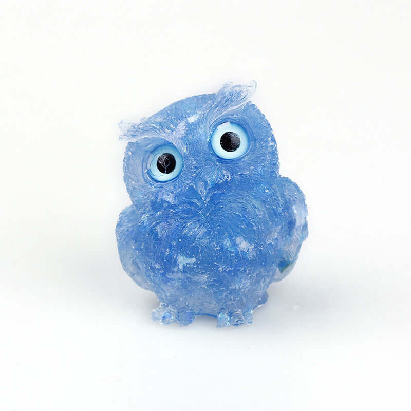 Crystal Stone Owl Ornaments Table Top Decoration