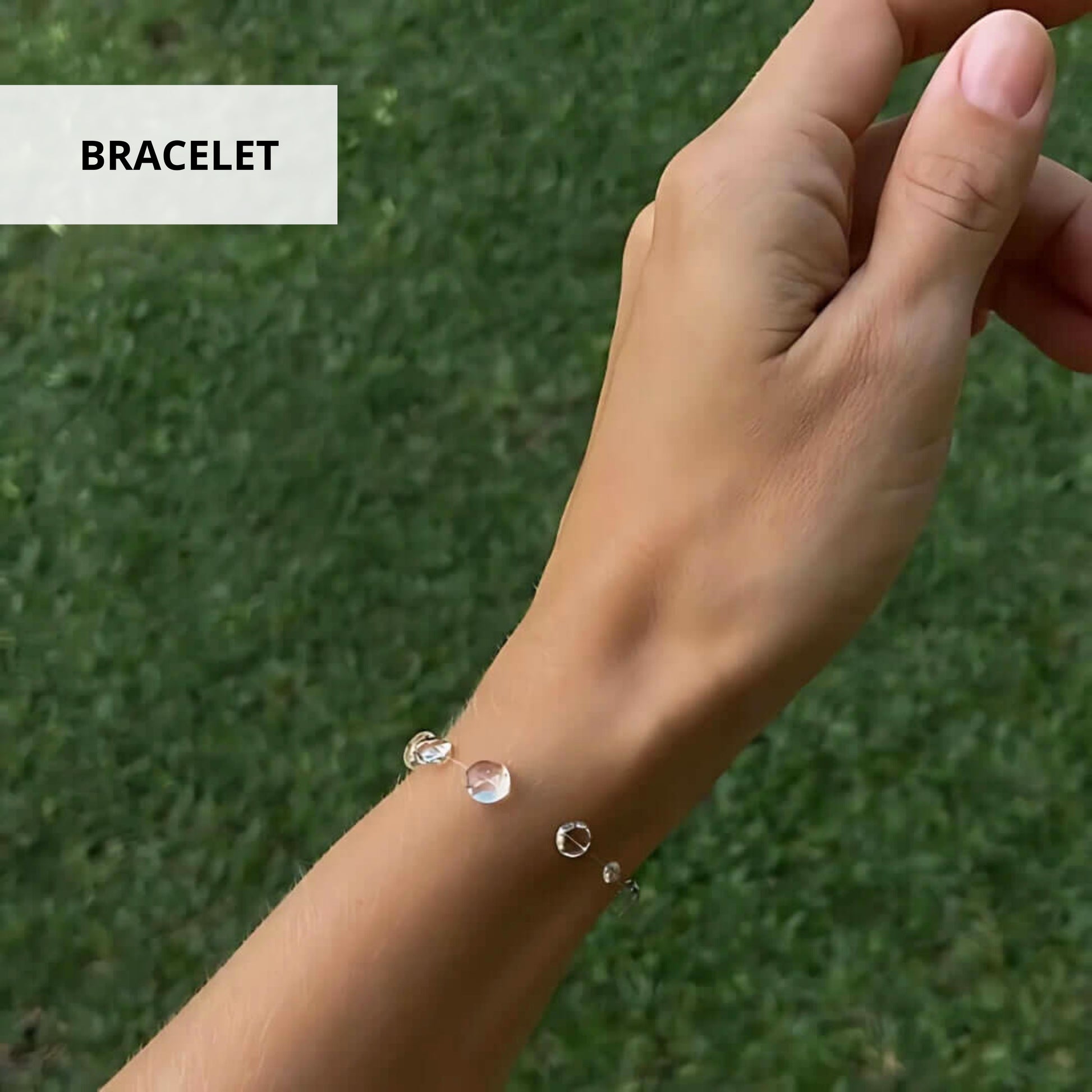 Transparent Dewdrop Bracelet