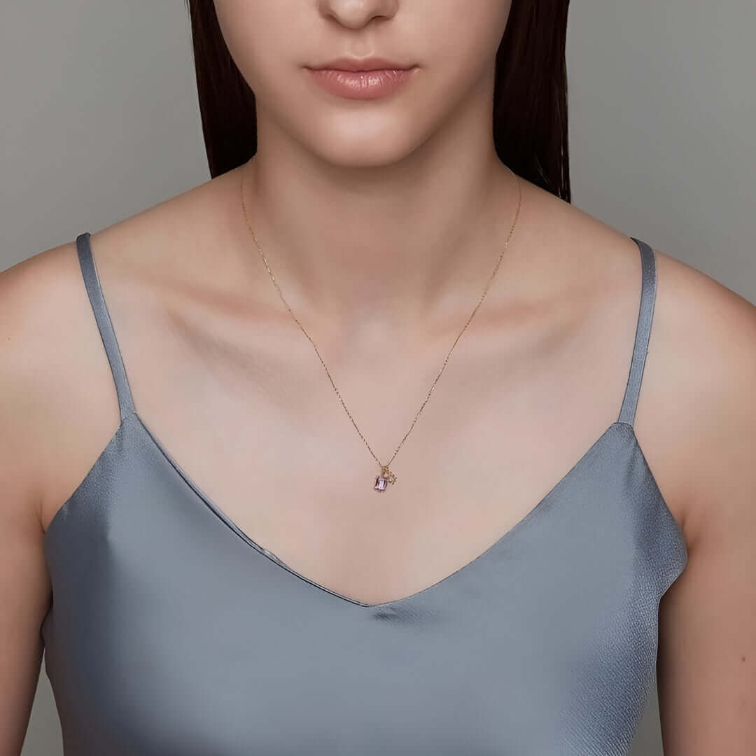 Amethyst Pendant Necklace
