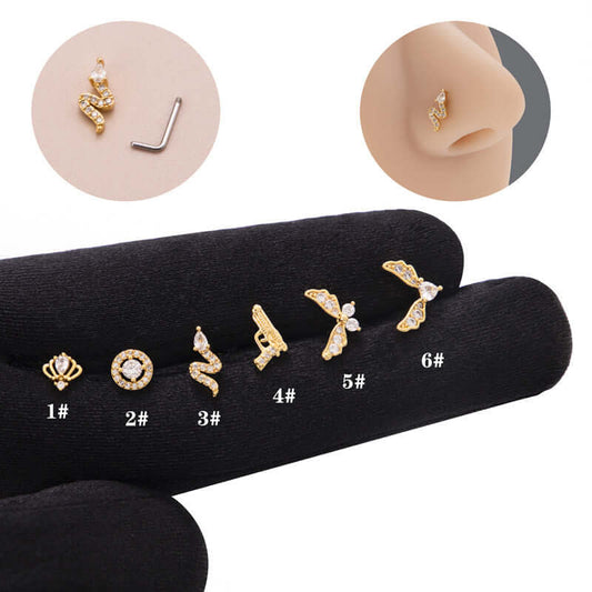 Hypoallergenic Animal Nose Ring Piercings