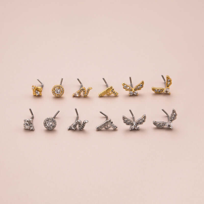 Hypoallergenic Animal Nose Ring Piercings