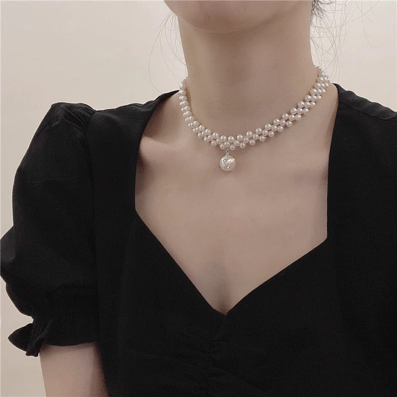 Chunky Pearl Bead Necklace
