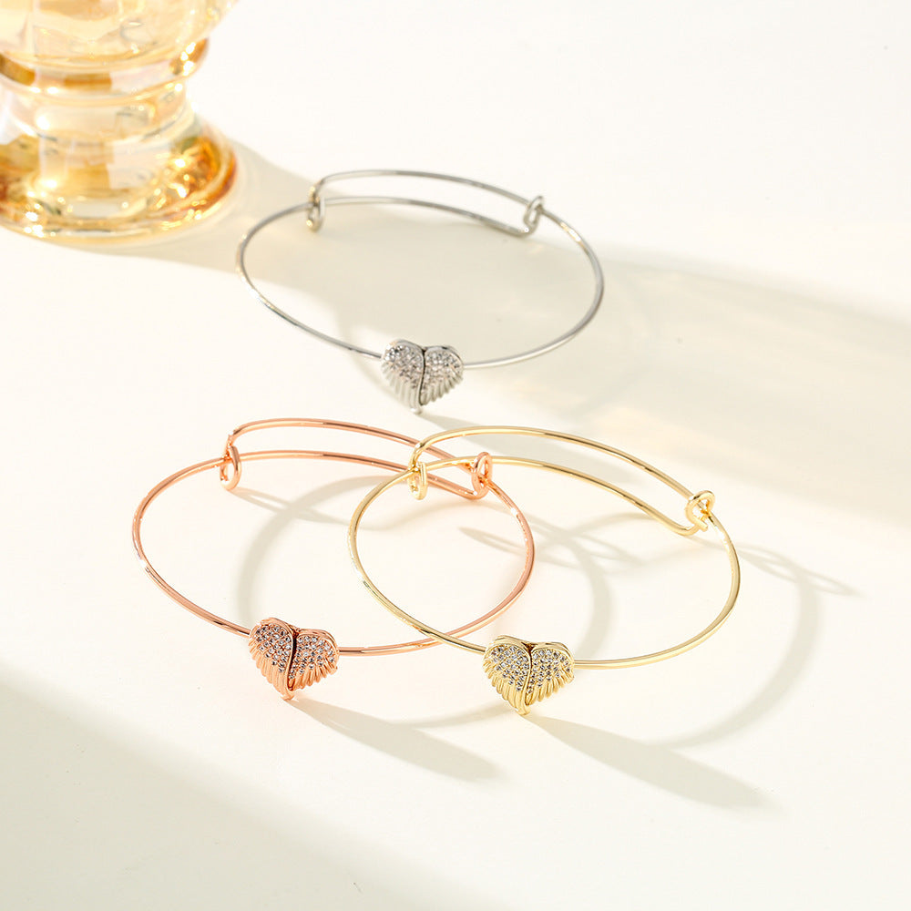 Colorful Heart Memory Photo Bangle