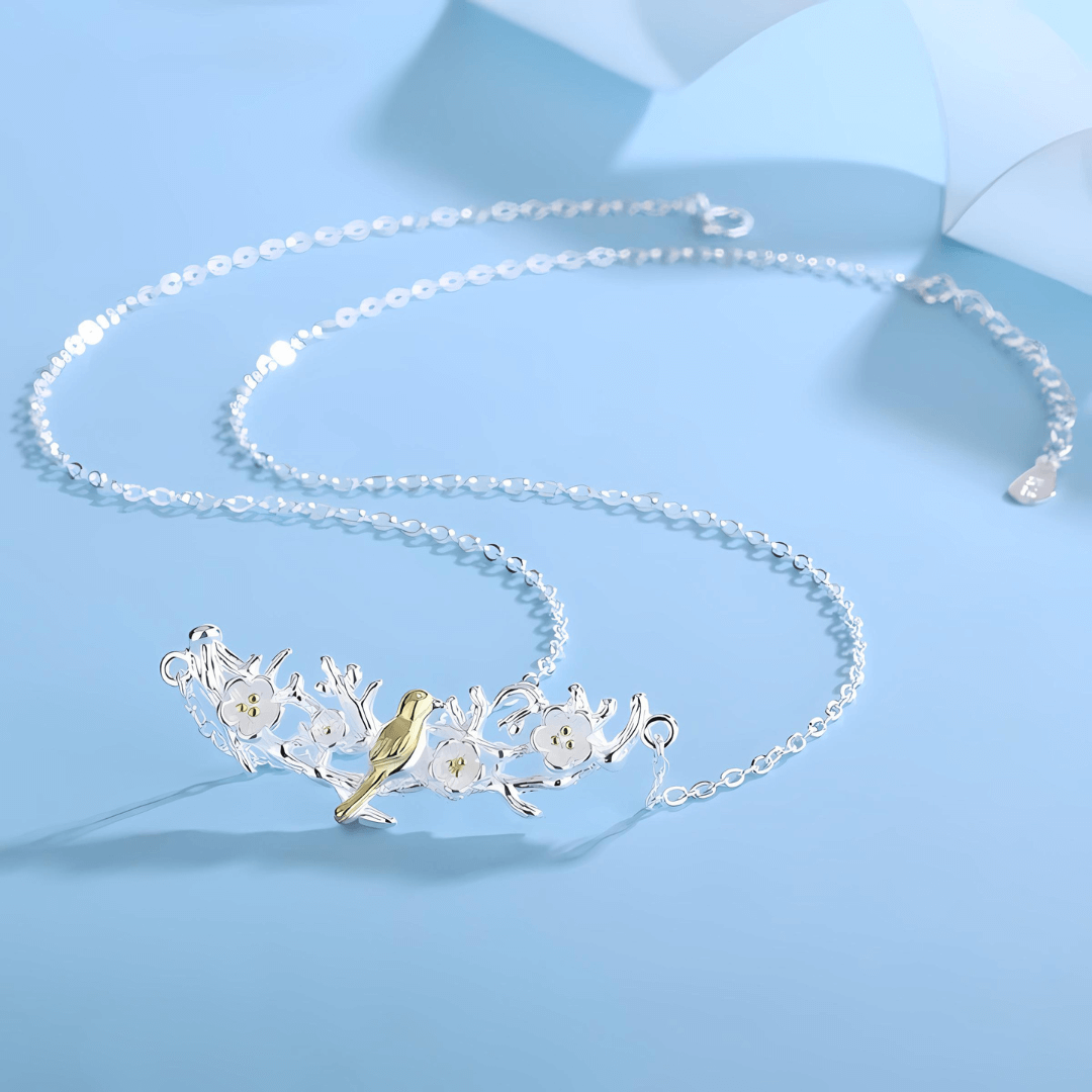 Dove and Olive Brancht Hope Necklace