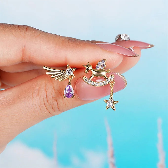 20g angel wing unicorn conch stud