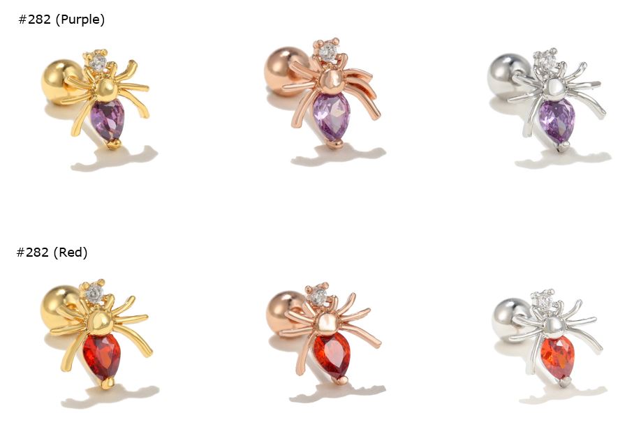 20G Spider Insect Helix Piercing