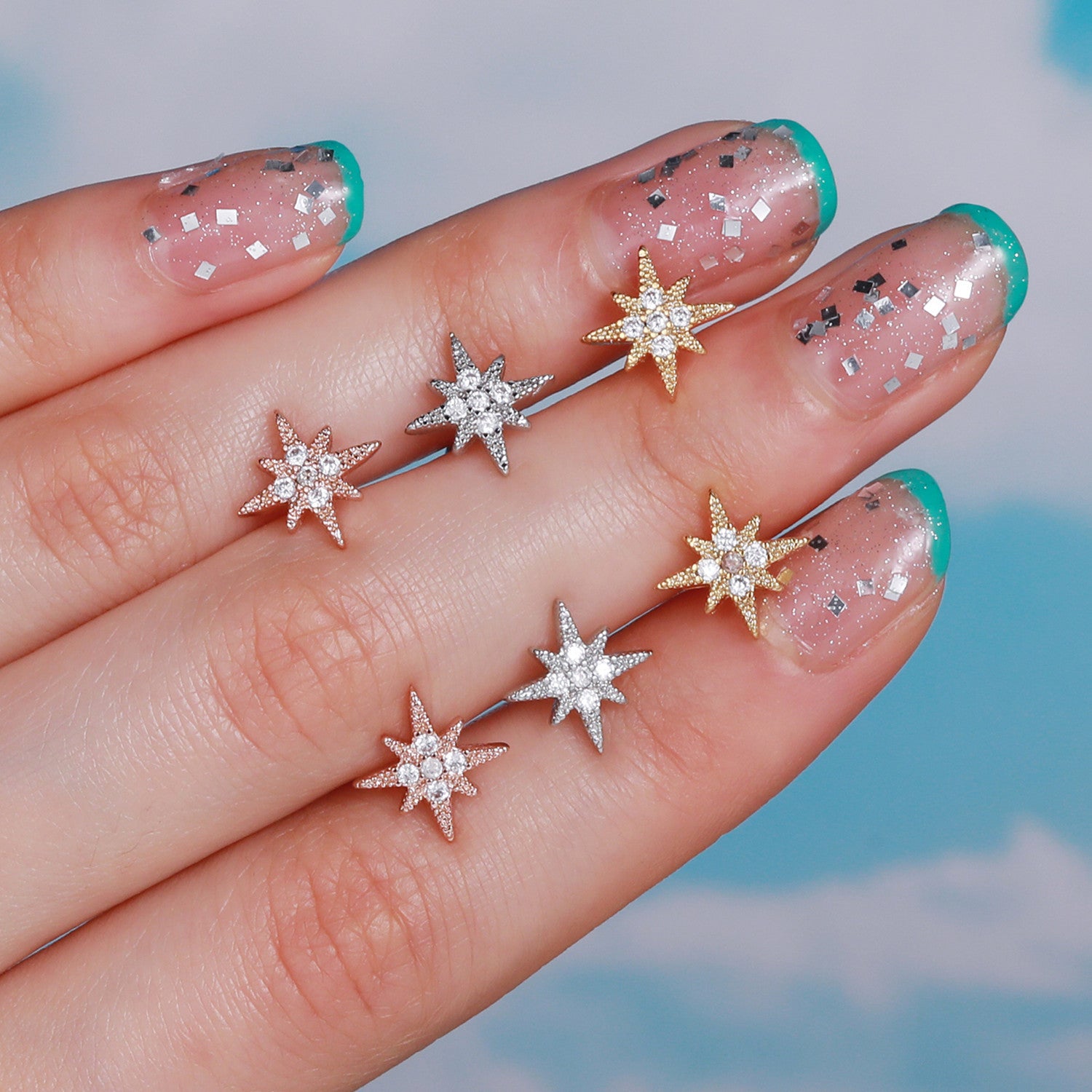 20G Galaxy Star Conch Piercing