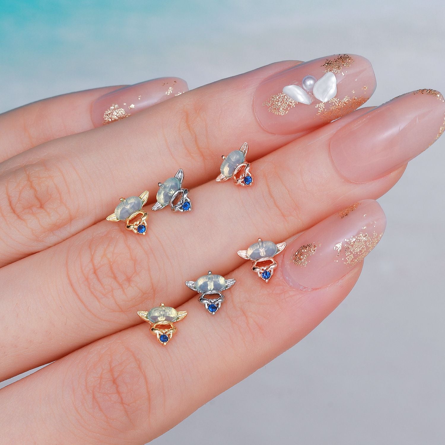 cartilage earrings, piercing jewelry, cartilage piercing, body jewelry, helix piercing, helix earrings, tragus piercing, moon earrings