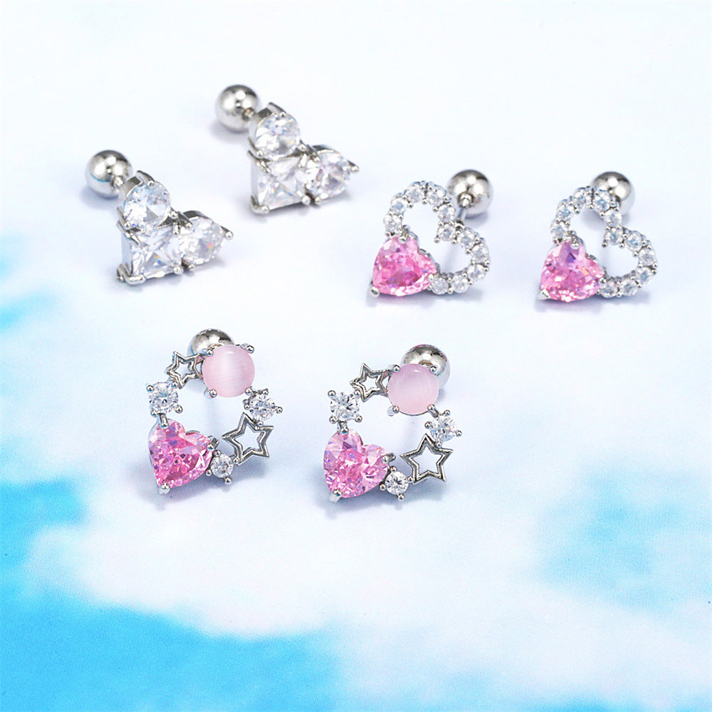 cartilage earrings, piercing jewelry, cartilage piercing, body jewelry, helix piercing, helix earrings, tragus piercing, star earrings