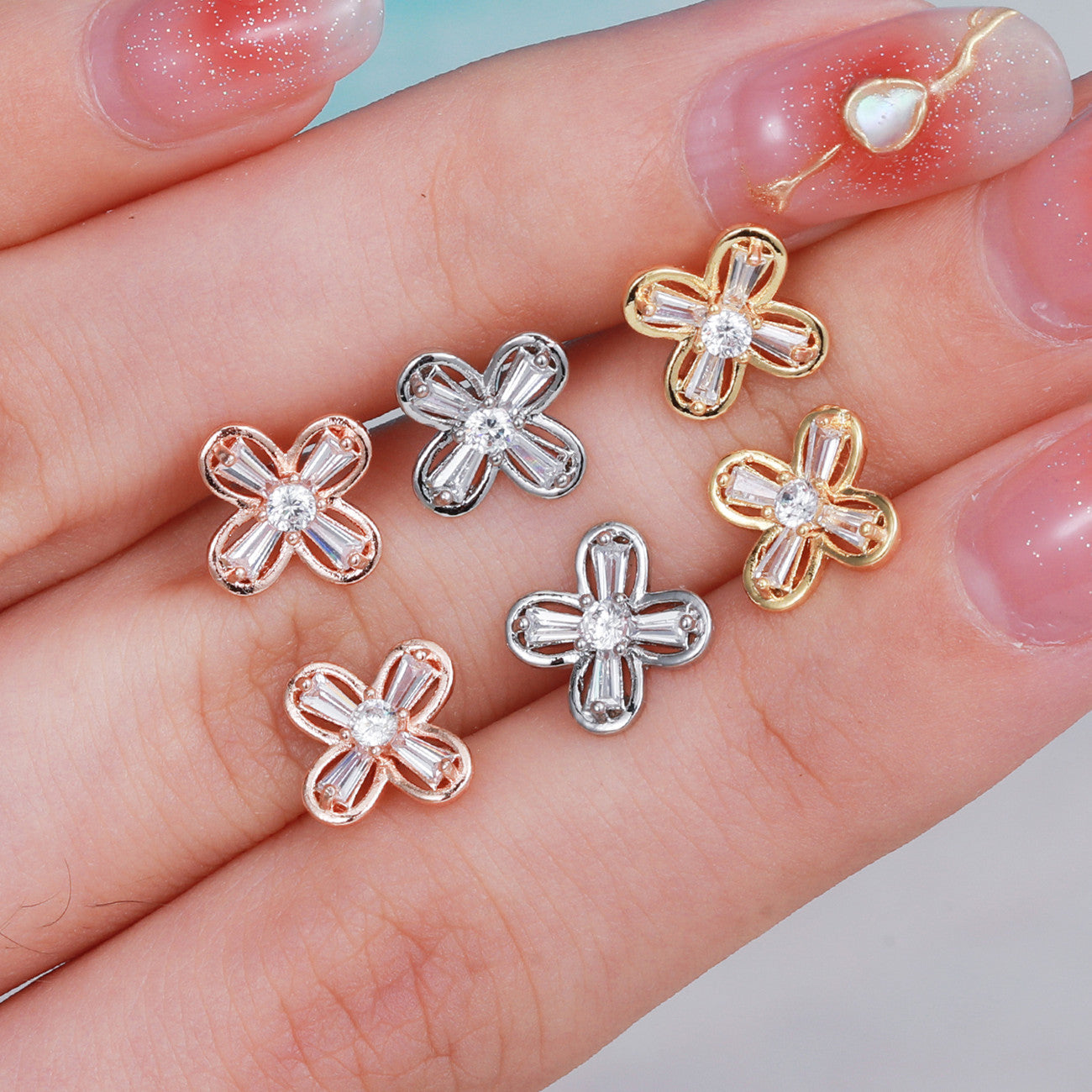 cartilage earrings, piercing jewelry, cartilage piercing, body jewelry, helix piercing, helix earrings, tragus piercing, flower earrings