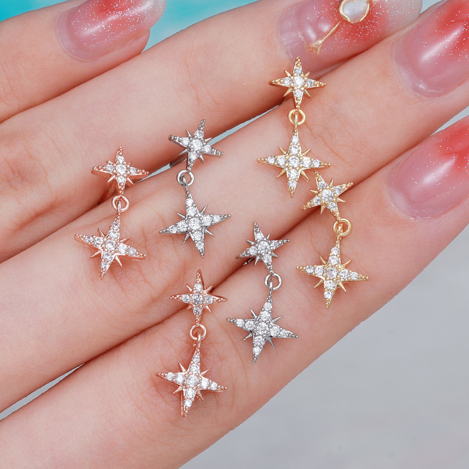 cartilage earrings, piercing jewelry, cartilage piercing, body jewelry, helix piercing, helix earrings, tragus piercing, flower earrings