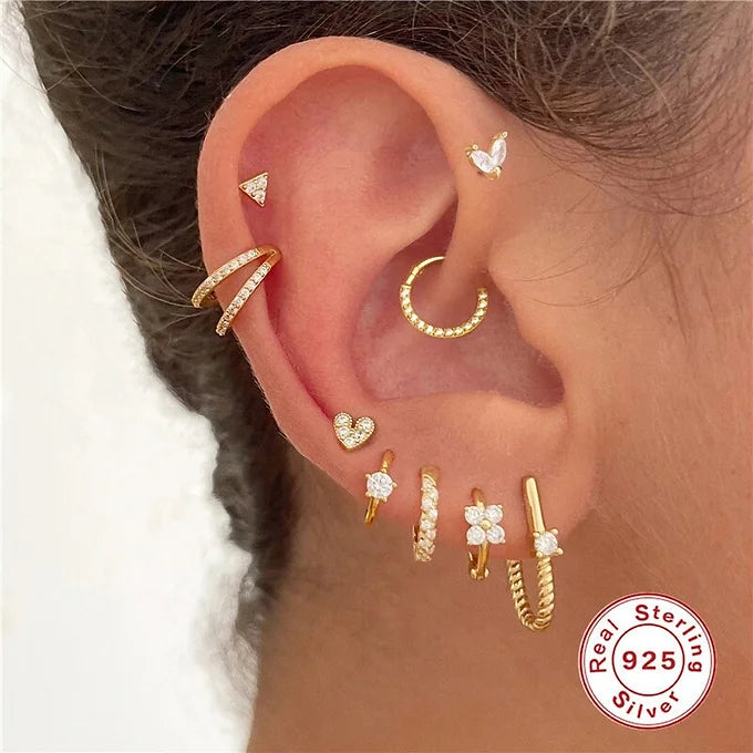 cartilage earrings, piercing jewelry, cartilage piercing, body jewelry, helix piercing, helix earrings, tragus piercing