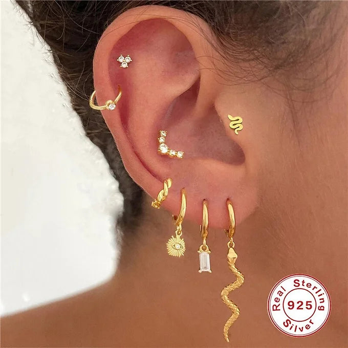 cartilage earrings, piercing jewelry, cartilage piercing, body jewelry, helix piercing, helix earrings, tragus piercing