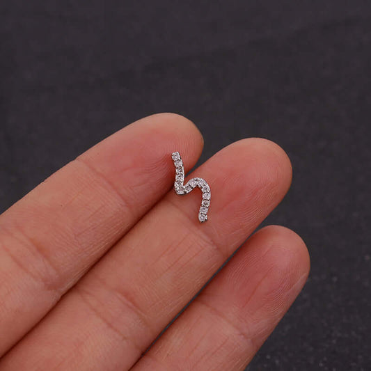 20G Cartilage Leaf Stud Helix Earrings