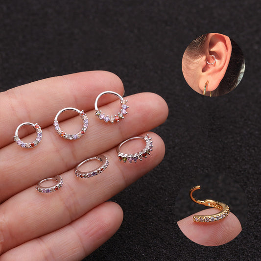 925 Sterling Silver Cartilage Mini Hoop Earrings | HSPJ1938