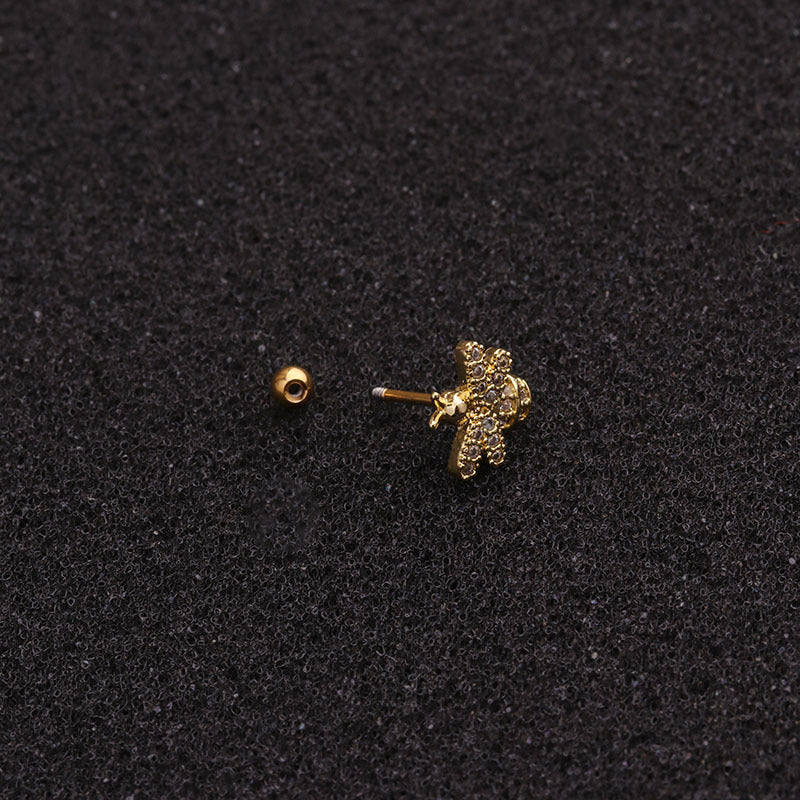20G Cartilage Bumble Bee Conch Earrings