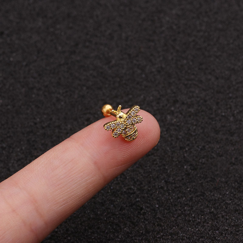 20G Cartilage Bumble Bee Conch Earrings