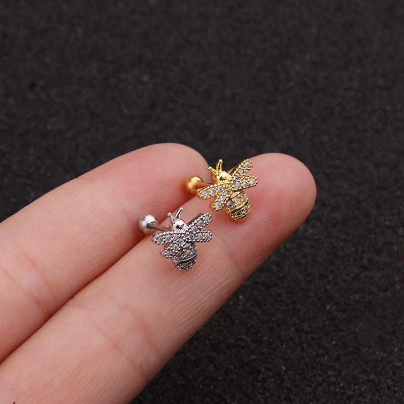 20G Cartilage Bumble Bee Conch Earrings