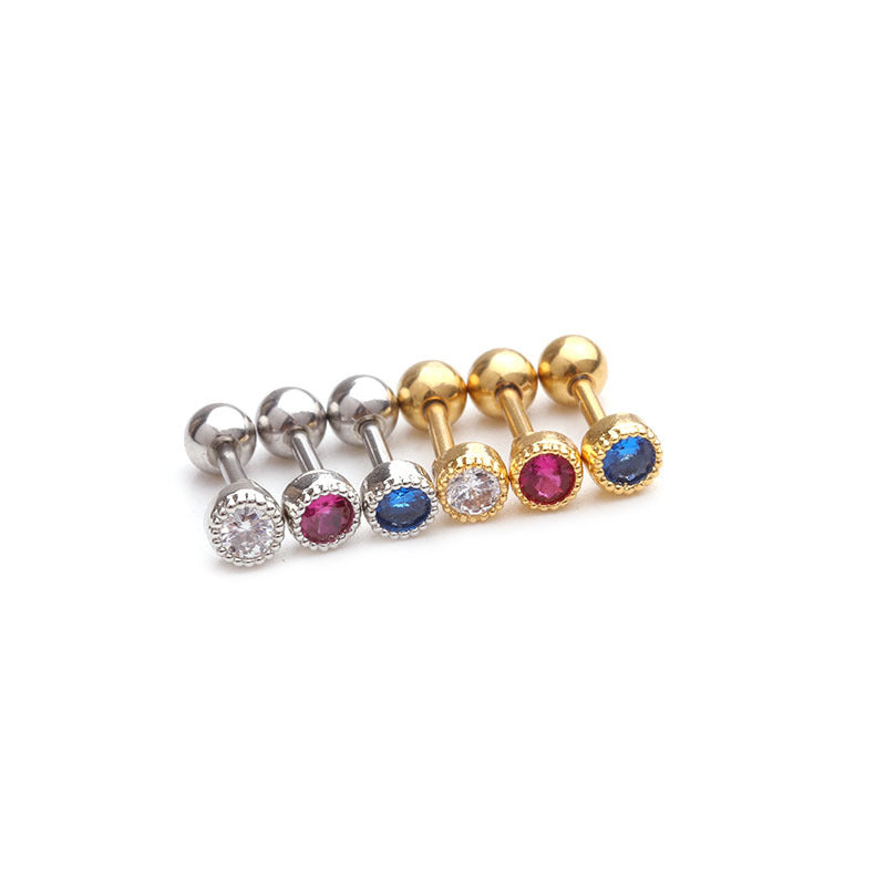 16G Cartilage Tiny Stud Earring, Conch Tragus Helix Earrings
