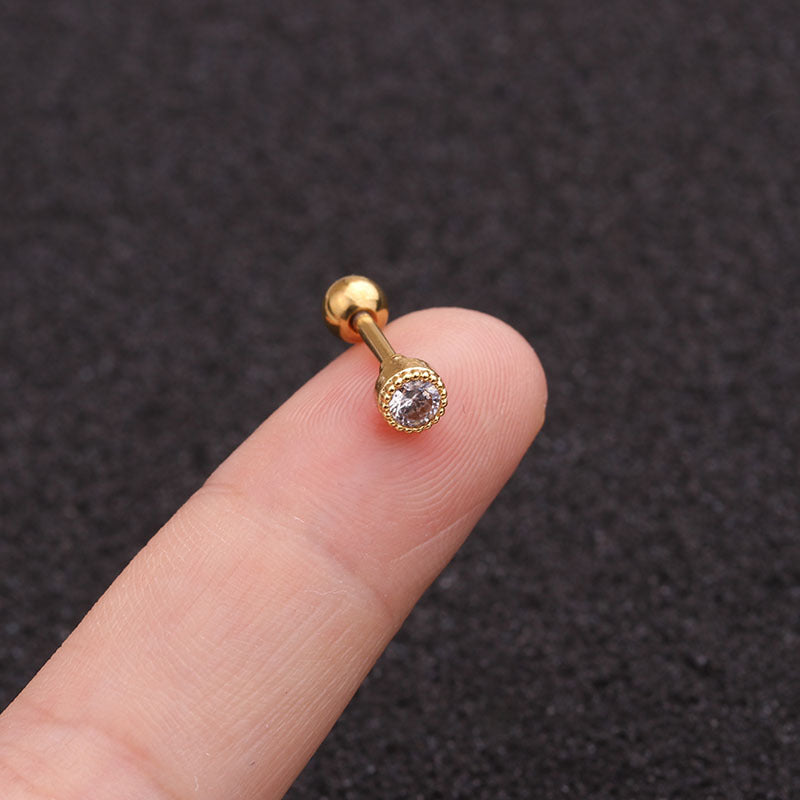 16G Cartilage Tiny Stud Earring, Conch Tragus Helix Earrings