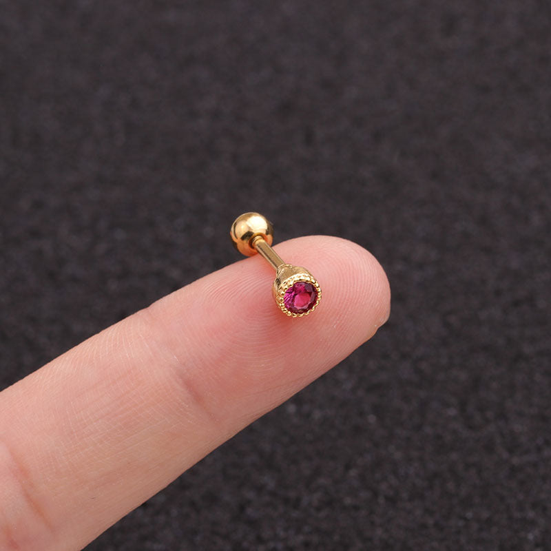 16G Cartilage Tiny Stud Earring, Conch Tragus Helix Earrings