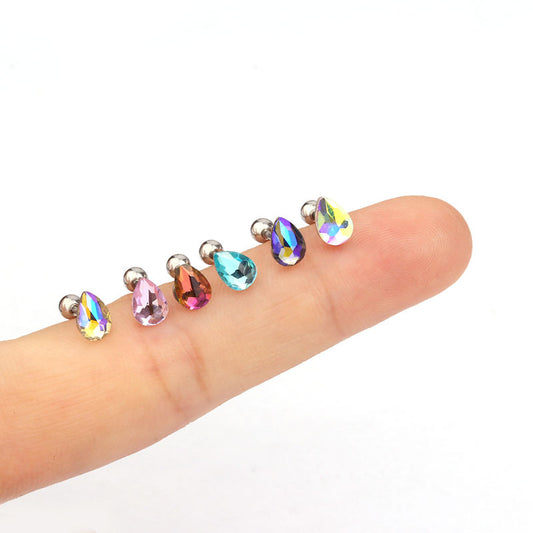 20G Minimal Rainbow Cartilage Tiny Daith Piercings