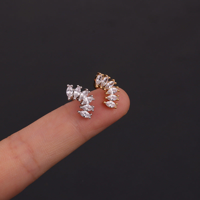 16G Curved Bar  Cartilage Conch Earrings