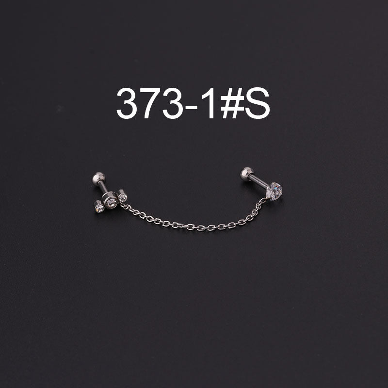 16G Geometry Dangle Cartilage Chain Earring
