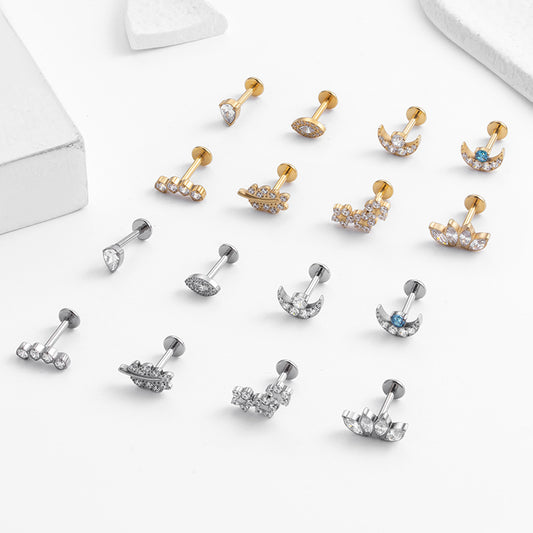 cartilage earrings, piercing jewelry, cartilage piercing, body jewelry, helix piercing, helix earrings, tragus piercing