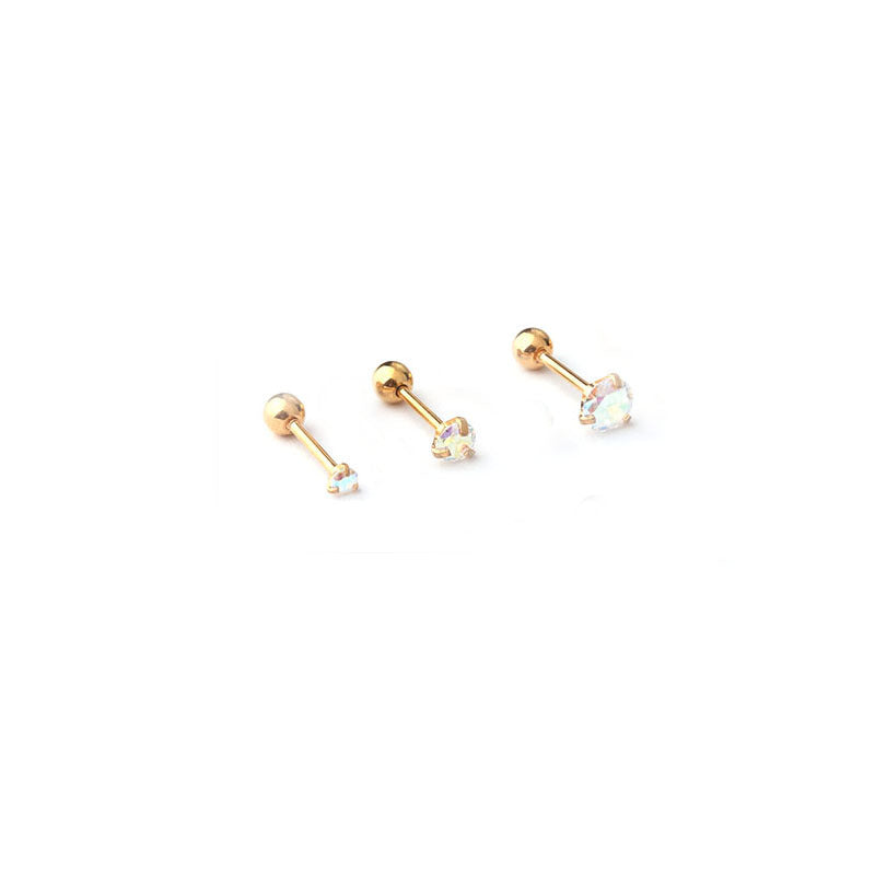 20G AB Zircon Trillion Star conch Daith Stud