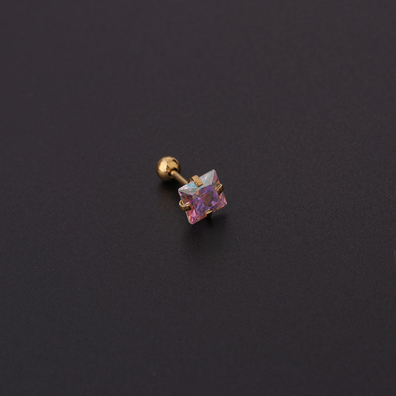 20G AB Zircon Trillion Star conch Daith Stud
