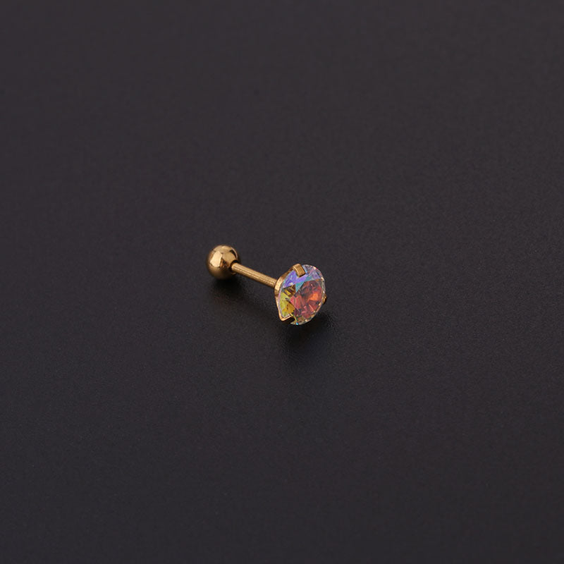 20G AB Zircon Trillion Star conch Daith Stud