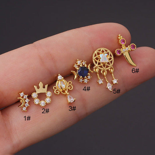 20G Dream Catcher Helix Conch Piercing