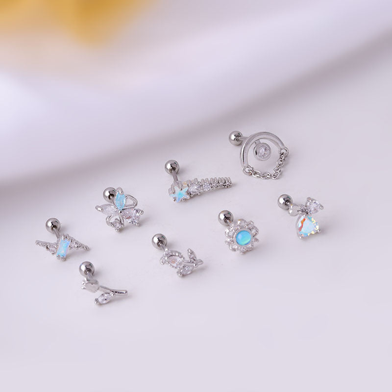 20G Galaxy Star Helix Piercing Stud