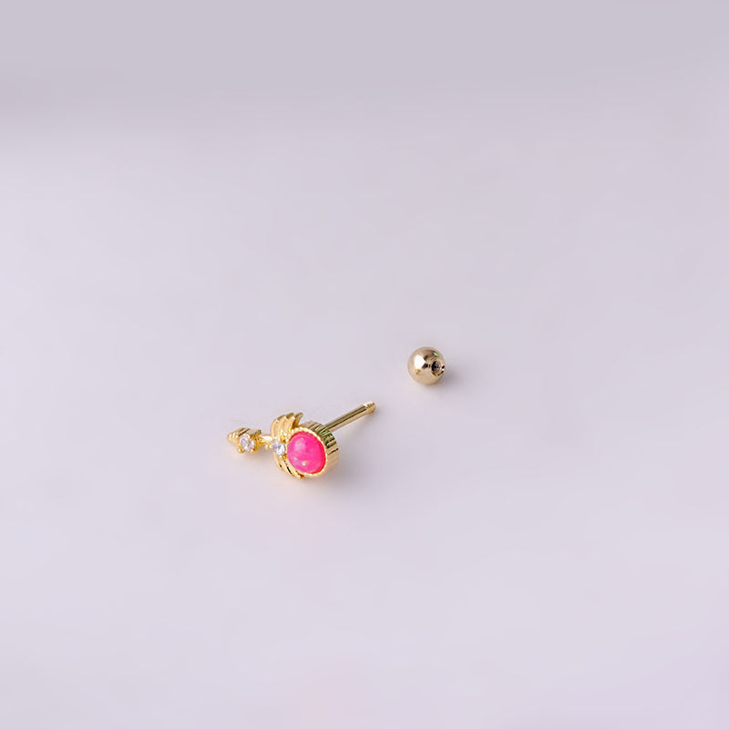 20G Neon Magic Wand Helix Stud Earring