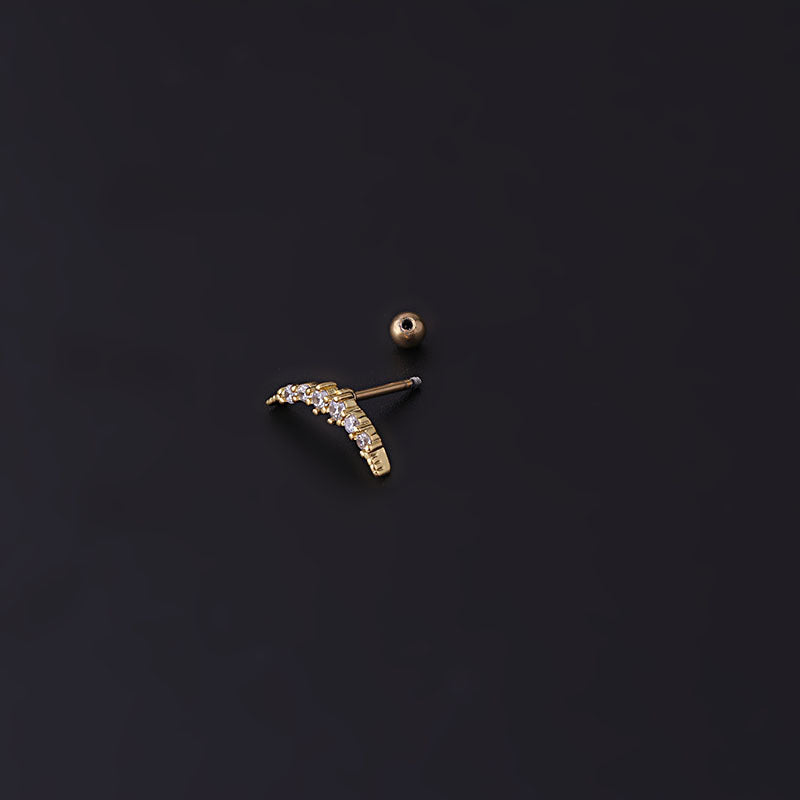 20G Cartilage Tiny Bee Chain Dangle Piercing