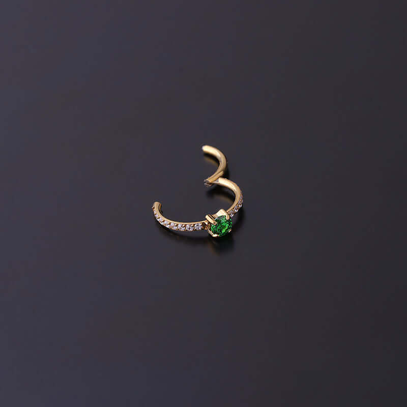 16G Cartilage Hoop Earrings Nose Rings, Glitter Hoop Earring