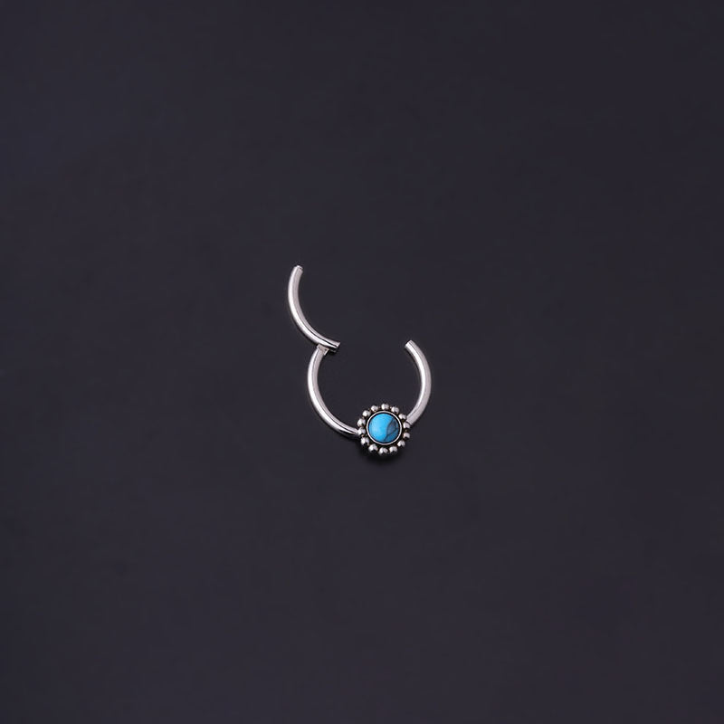 16G Turquoise Captive Bead Ring