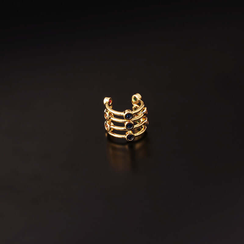 18K Gold No Piercing Ear Cuff, Snake Ear Climber, Starfish Ear Cuff