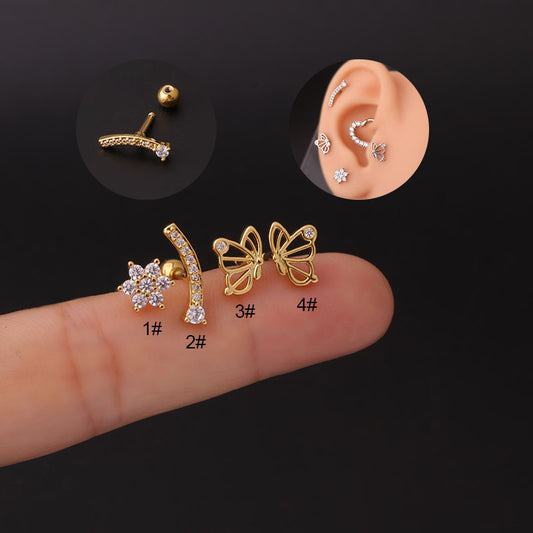 cartilage earrings, piercing jewelry, cartilage piercing, body jewelry, helix piercing, helix earrings, tragus piercing