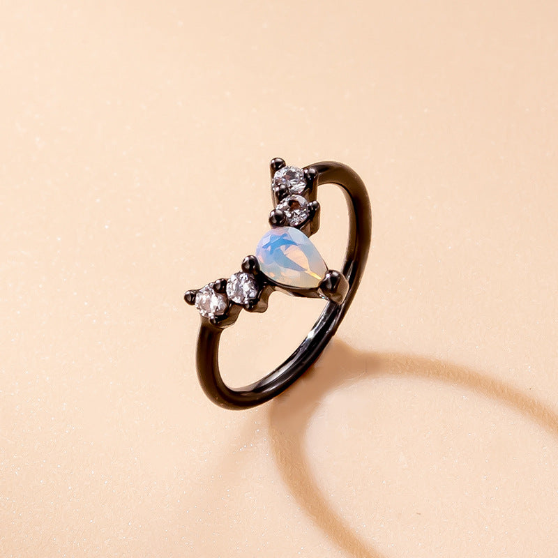 20G Vampire Bat Goth Nose Rings Black