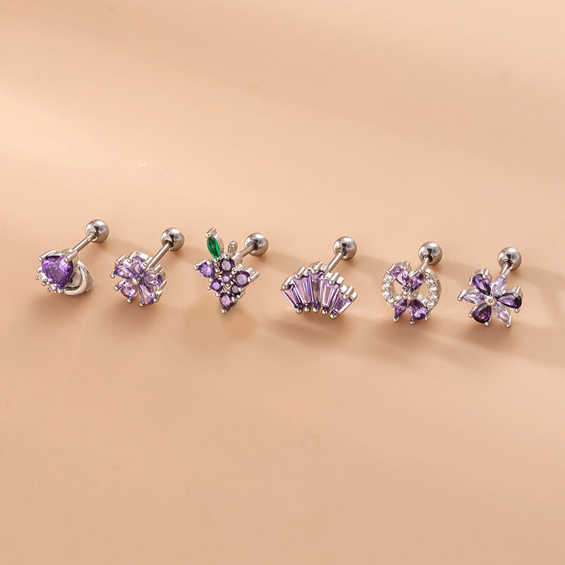 20G Fruits Cartilage Hypoallergenic Conch Stud Helix Stud