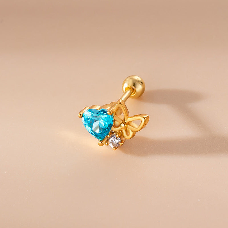 cartilage earrings, piercing jewelry, cartilage piercing, body jewelry, helix piercing, helix earrings, tragus piercing, heart earrings